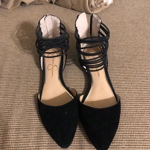 Jessica Simpson Black Celio Ballet Flats